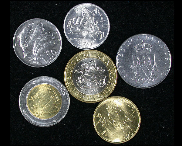San Marino Set of 6 Coins